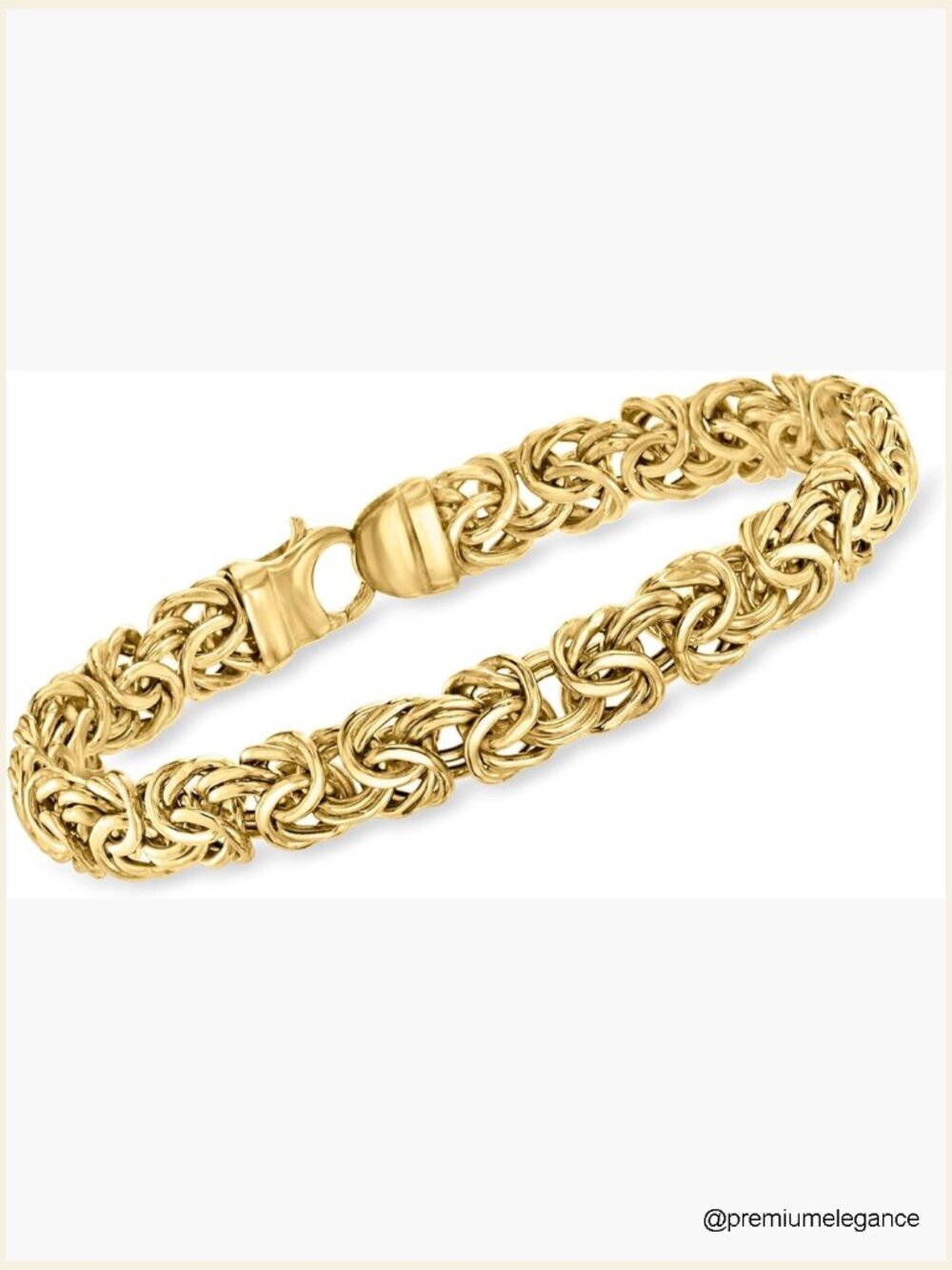 14kt Yellow Gold Byzantine Bracelet 7 Inch Lobster Clasp